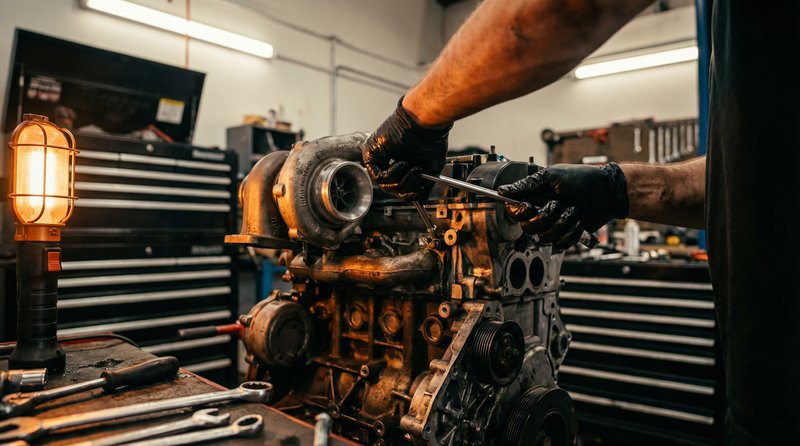 青柠视频修车视频教程：涡轮增压器拆装